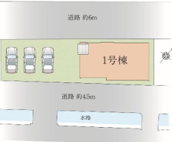 貨車軍イメ町６期　１号棟の区画図