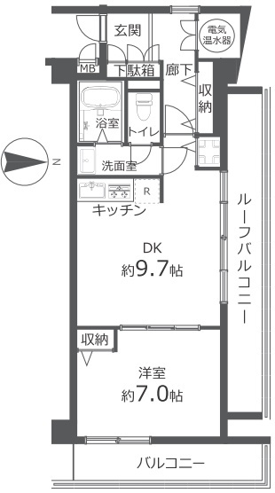 クレール駒込の間取り