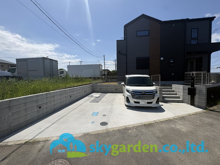 藤沢市大庭５期　新築戸建　全１棟の駐車場|駐車場です
