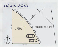 藤沢市大庭５期　新築戸建　全１棟の区画図