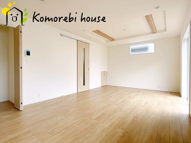 北本市東間7丁目　新築一戸建て　ブルーミングガーデン　05の居間・リビング|撮影：'26/07/06