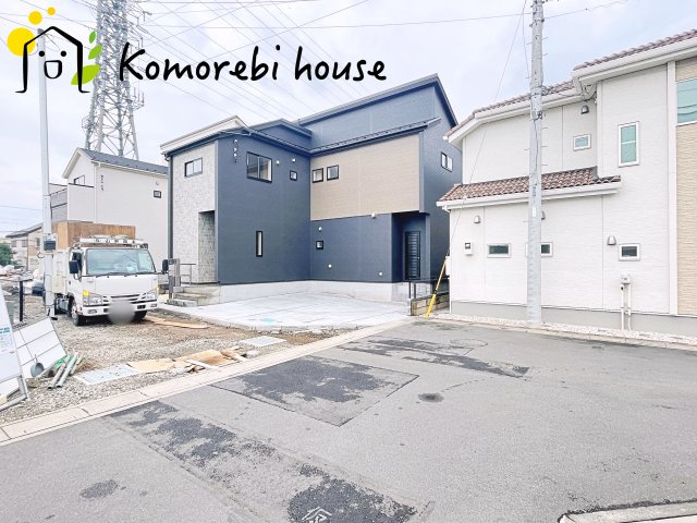 北本市東間7丁目　新築一戸建て　ブルーミングガーデン　05の前面道路含む現地写真|撮影：'26/07/06