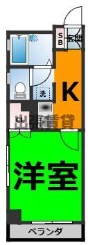 仲介手数料0円！メゾンヤスフクの間取り