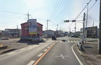【前面道路含む現地写真】 | 春日部市粕壁東2丁目　売地 | 西側道路　国道4号線(日光街道)