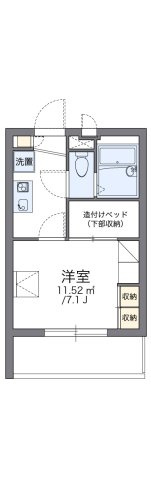 レオパレス綿新の間取り