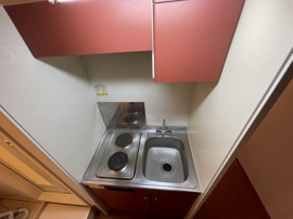 コンパクトなキッチンで掃除もラクラク