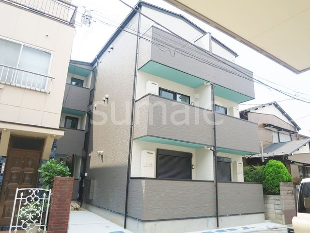 アンソレイユの外観|閑静な住宅地にあるアパートです。