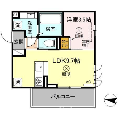 コンフォール古閑上の間取り