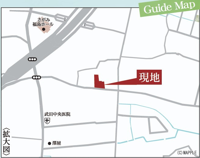 新築戸建・新築建売　福島市泉長滝　御山小・清水中の地図