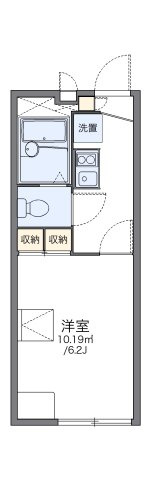 レオパレスエスカレラ　クエスタの間取り