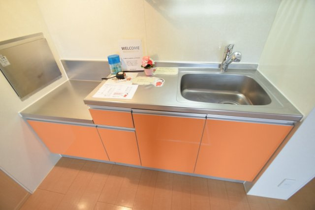 フォレストパークのキッチン|ガスコンロ設置可能です