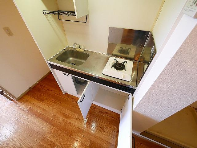 セジュール筒井のキッチン|一人暮らしにはちょうど良いコンパクトなキッチンです