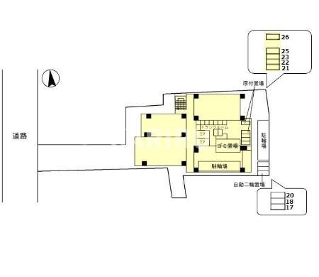 IBC　Residence　Westの区画図
