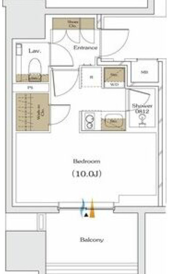 【間取り】 | ザ・パークハビオ谷町六丁目クロス