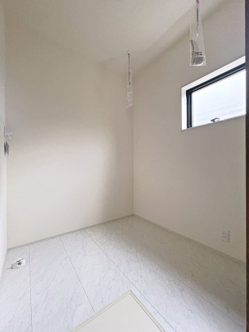新築戸建・新築建売　福島市泉長滝　御山小・清水中のランドリースペース|お洗濯物干しがスムーズなランドリースペースあり！