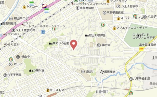 祝：成約済み　八王子市　散田町　中古戸建の地図|～仲介手数料無料☆八王子ひなた不動産～八王子市散田町　中古戸建