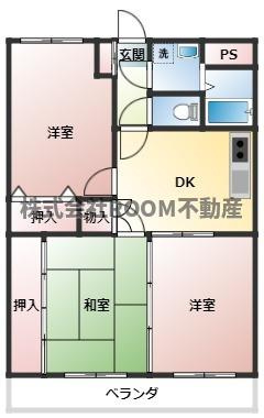 西村マンションⅡの間取り