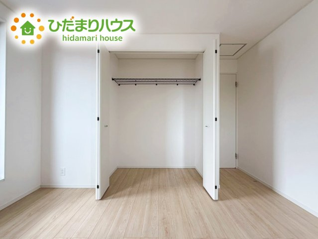 いわき市郷ケ丘第８　新築戸建　2号棟の収納|全室にクローゼットが付いていて、お部屋の住空間もスッキリ広々つかえそうです(^^)/