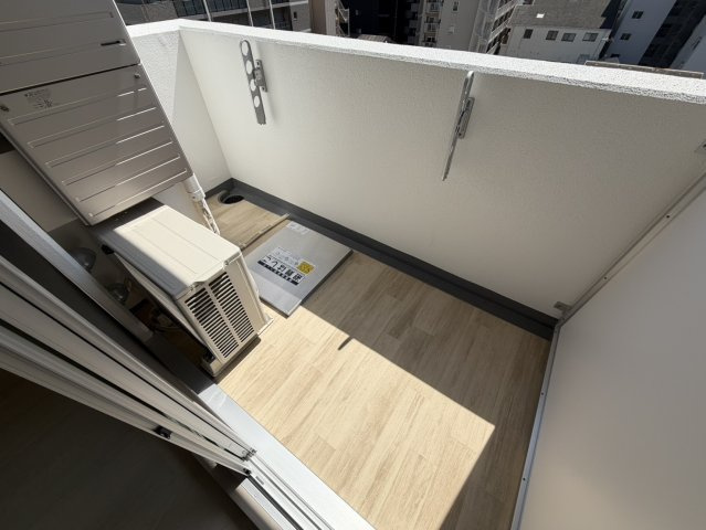 Alivis新町のバルコニー