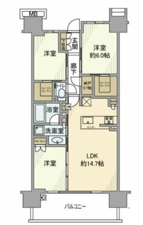 【間取り】 | シティテラス赤羽　ＴＨＥ　ＥＡＳＴ | 間取りです。