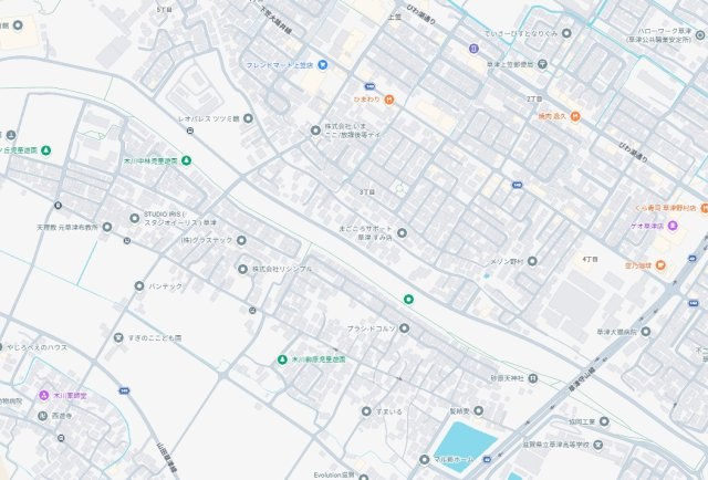 ★草津市上笠　第2期　新築一戸建ての地図