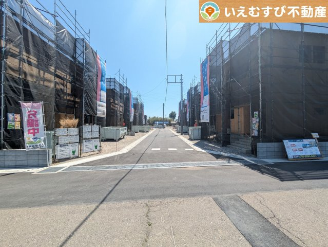 Cradle garden　上里町黛第1の前面道路含む現地写真