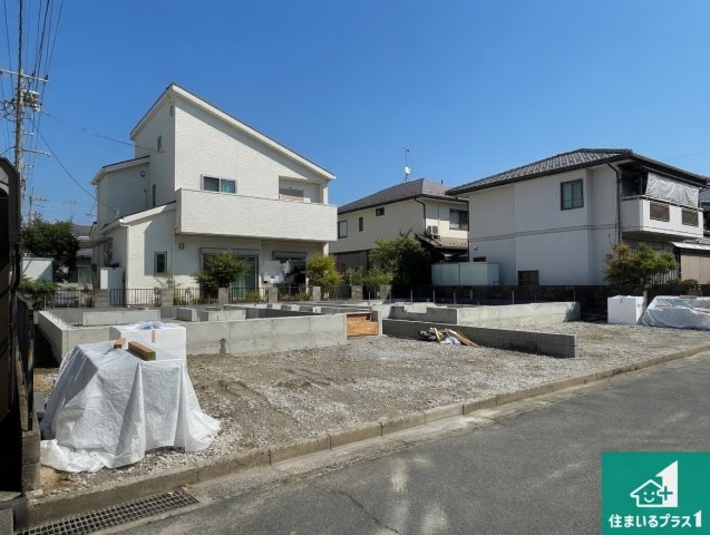 草津市上笠　第2期　新築一戸建ての外観|現在の進捗状況です！順調に作業進行中、完成が待ち遠しいです！詳細の間取り等、お気軽にお問い合わせください！