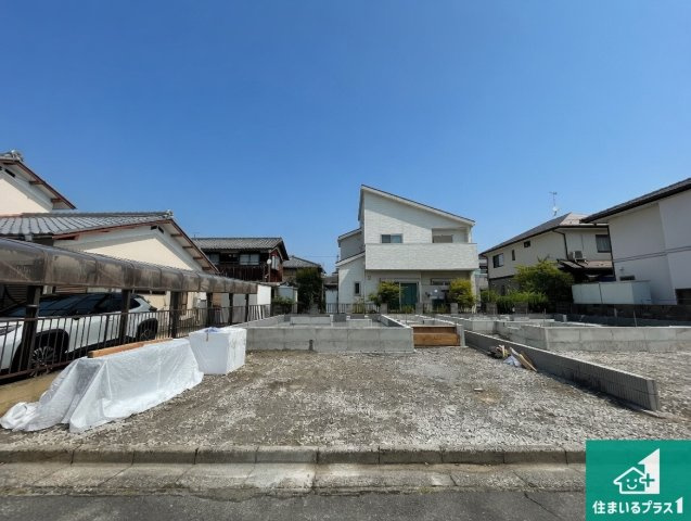 草津市上笠　第2期　新築一戸建ての外観|現在の進捗状況です！順調に作業進行中、完成が待ち遠しいです！詳細の間取り等、お気軽にお問い合わせください！