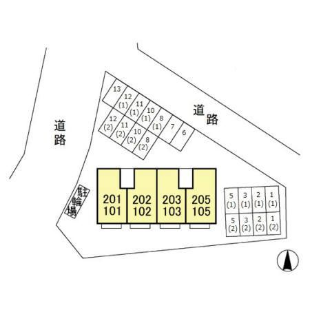 プリムヴェールの区画図|他社様掲載物件もまとめてご紹介、ご案内可能です(^^)/