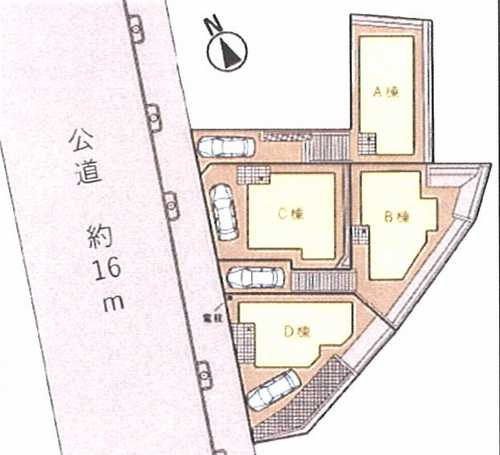 大和市福田3丁目　新築戸建全4棟　D棟の区画図