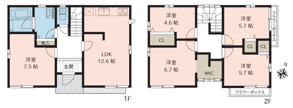 新潟市西区寺尾東1丁目の間取り