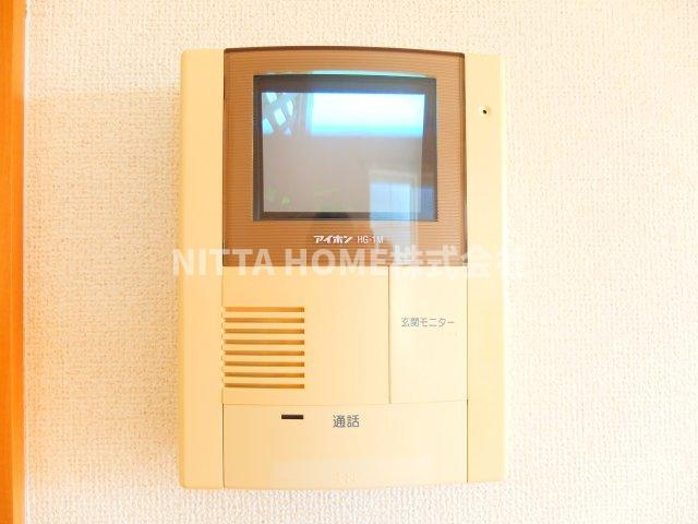丹波市氷上町黒田のアパートのセキュリティ|モニタ付きインターホンも付いています◎