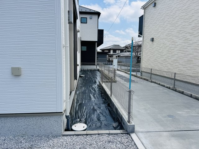 八王子市　川口町　新築一戸建て　２４ー６期の庭|～ちょっとしたプランター植えなども楽しめるスペース～