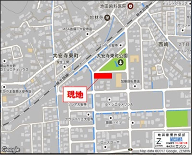 ヴィラ・ド・フルールＢの地図