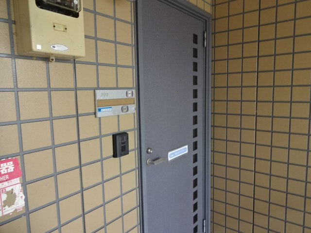 ディアス妻鹿駅前Ｂ棟のエントランス