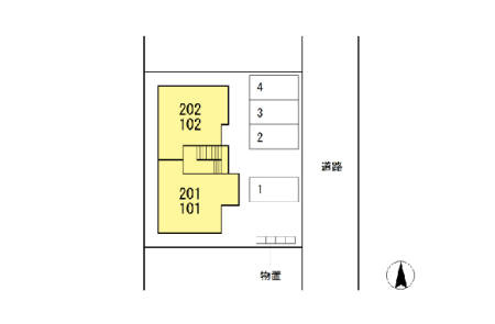 グレースフィーノ花月の区画図