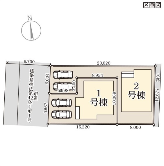 リーブルガーデン宇城市不知火町第2の区画図