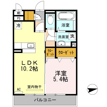 グランドソレイユ荒尾の間取り