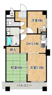 【間取り】 | 朝日プラザ帝塚山東
