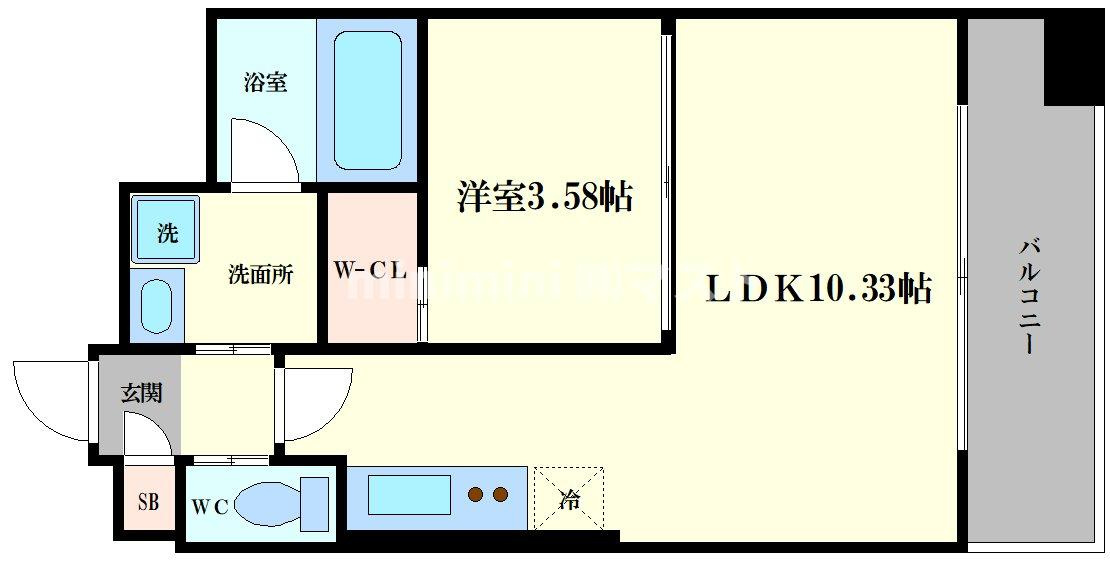 プレジオ弁天町EUROの間取り