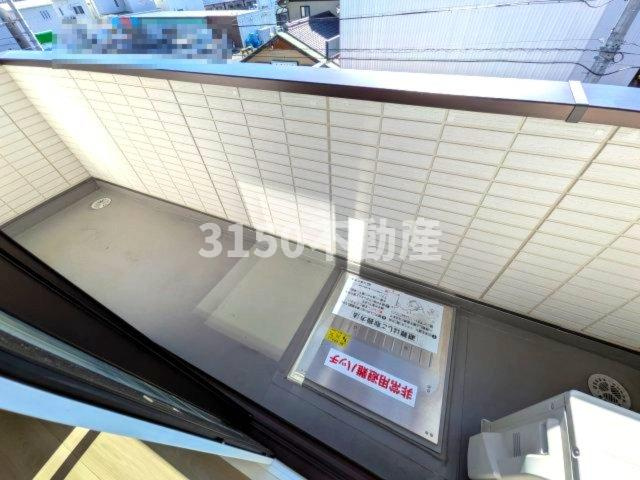 D-ROOM茜部中島　A棟のバルコニー