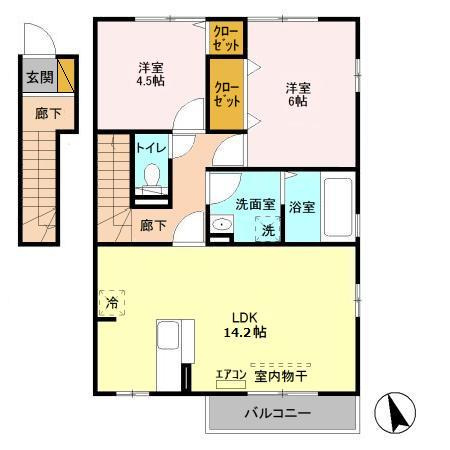 シティ　オブ　フレグランス　Ⅱの間取り