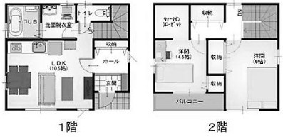 【土地図＋建物プラン例】 | K12120-金閣