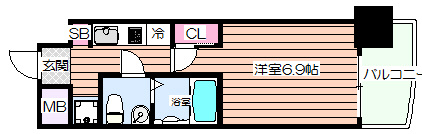 【間取り】 | SERENiTＥ福島scelto