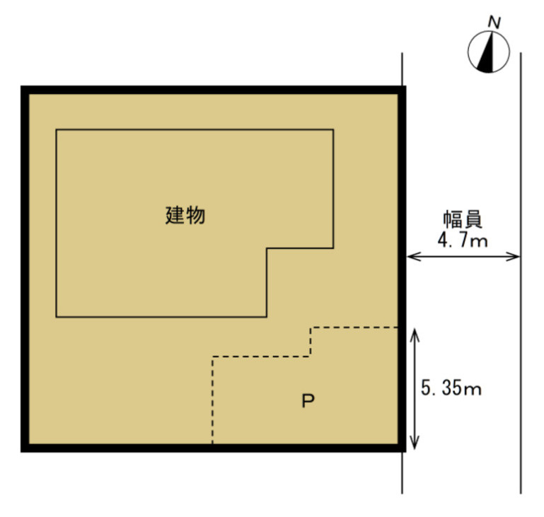 高萩市島名　中古戸建の区画図