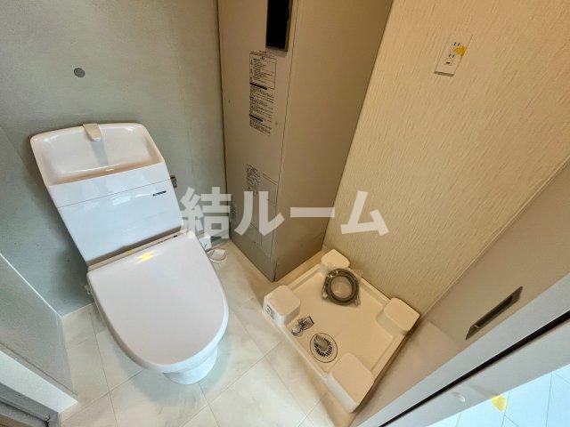 練馬区栄町の賃貸マンションのトイレ
