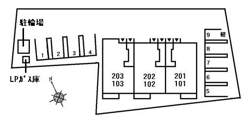 ラフレシール・Ｏ　　刈谷市近郊の賃貸ならクラスホーム刈谷店の駐車場