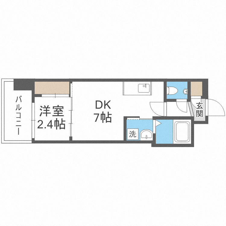 セレニテ西中島アリア弐番館の間取り