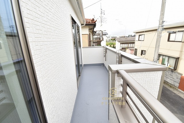 ハートフルタウン 　水戸市曙町1番37　Bのバルコニー|お部屋から出られるバルコニーです。ちょっと気分転換に外の景色を眺めて深呼吸もいいですね。