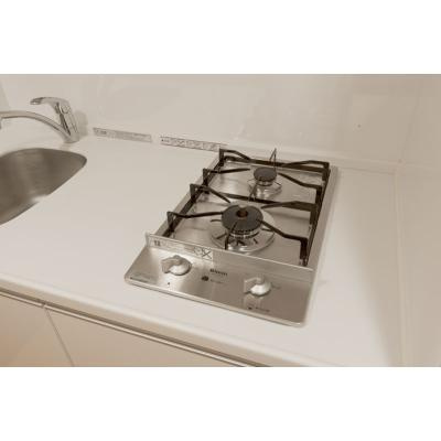 パークアクシス御茶ノ水ステージのキッチン|ガスコンロ2口
